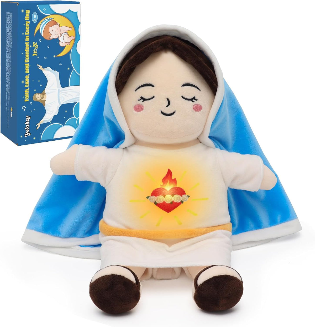 Muñeca de peluche que respira Yelakey de la Virgen María
