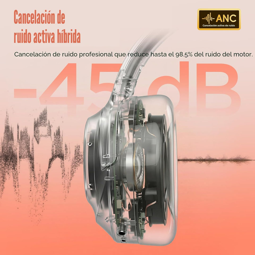 Auriculares híbridos con cancelación activa de ruido de nivel profe...