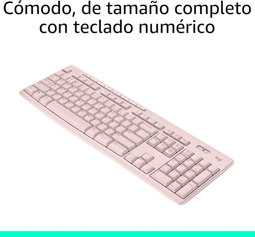 Logitech Teclado inalámbrico K270 para Windows, inalámbrico de 2,4...