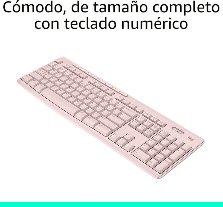Logitech Teclado inalámbrico K270 para Windows, inalámbrico de 2,4...