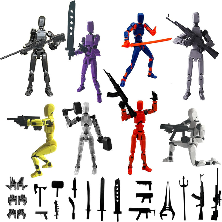 Juego de figuras de acción T13 (ensambladas), figura de acción impr...
