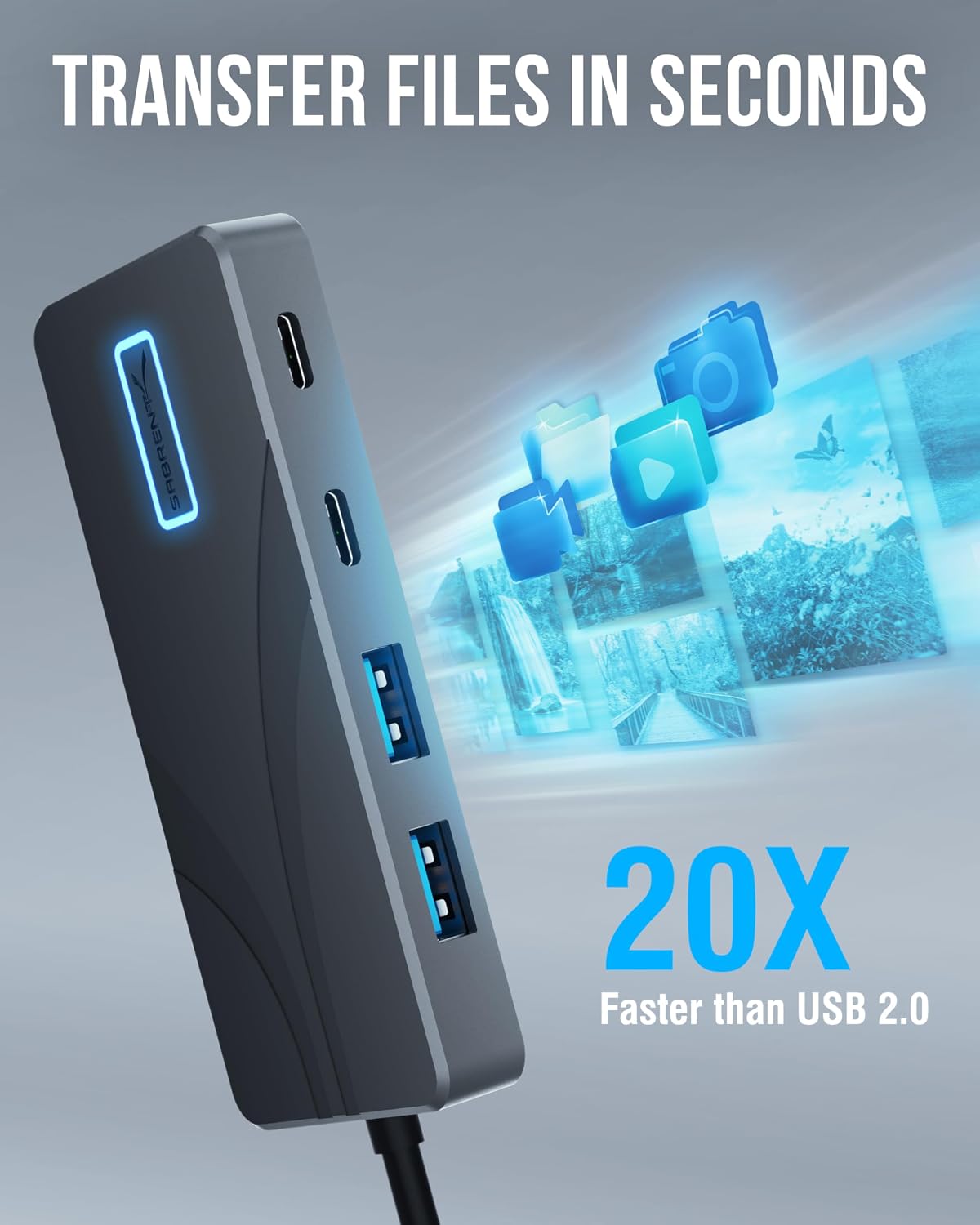 SABRENT, HB-TG5P, hub USB