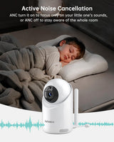 Jartoo Monitor de bebé sin WiFi con soporte de suelo, monitor de ví...