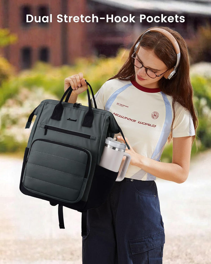 LOVEVOOK - Mochila de computadora portátil para mujer, mochila de t...