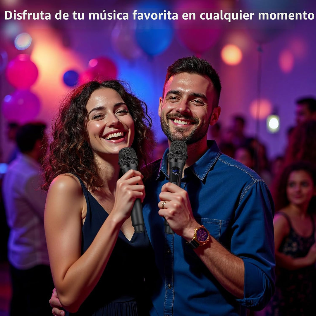 Micrófono inalámbrico, sistema profesional de micrófono dinámico in...