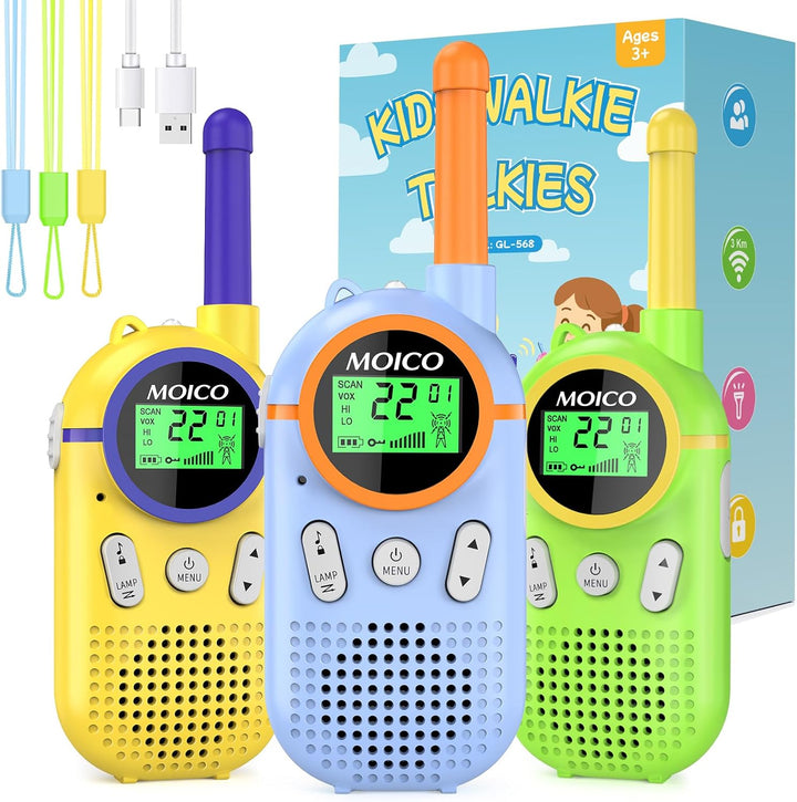 MOICO Juguetes para niños y niñas de 3 a 12 años, Walkie Talkies re...