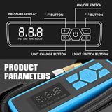 DNA MOTORING TOOLS-00213 Inflador de neumáticos digital azul de 12V...