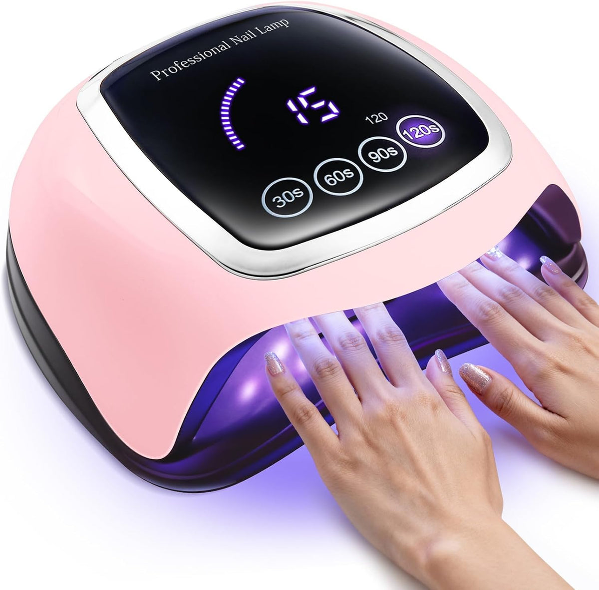 Gugusure Lámpara de uñas LED UV, secador de uñas mejorado de 180W p...