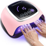 Gugusure Lámpara de uñas LED UV, secador de uñas mejorado de 180W p...