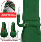 Tomkas Bolso bandolera suave para perros y gatos pequeños (verde esmeralda