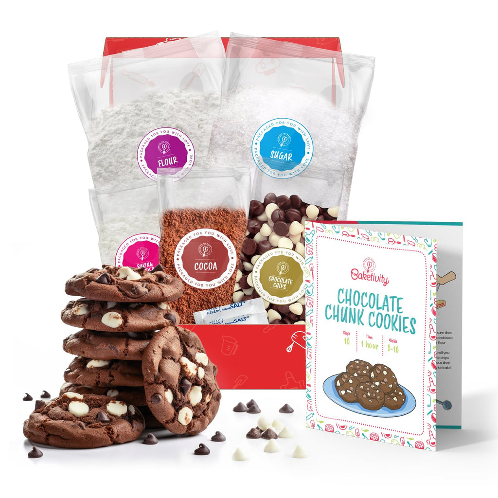 Baketivity Kit de galletas de trozos de chocolate para niños