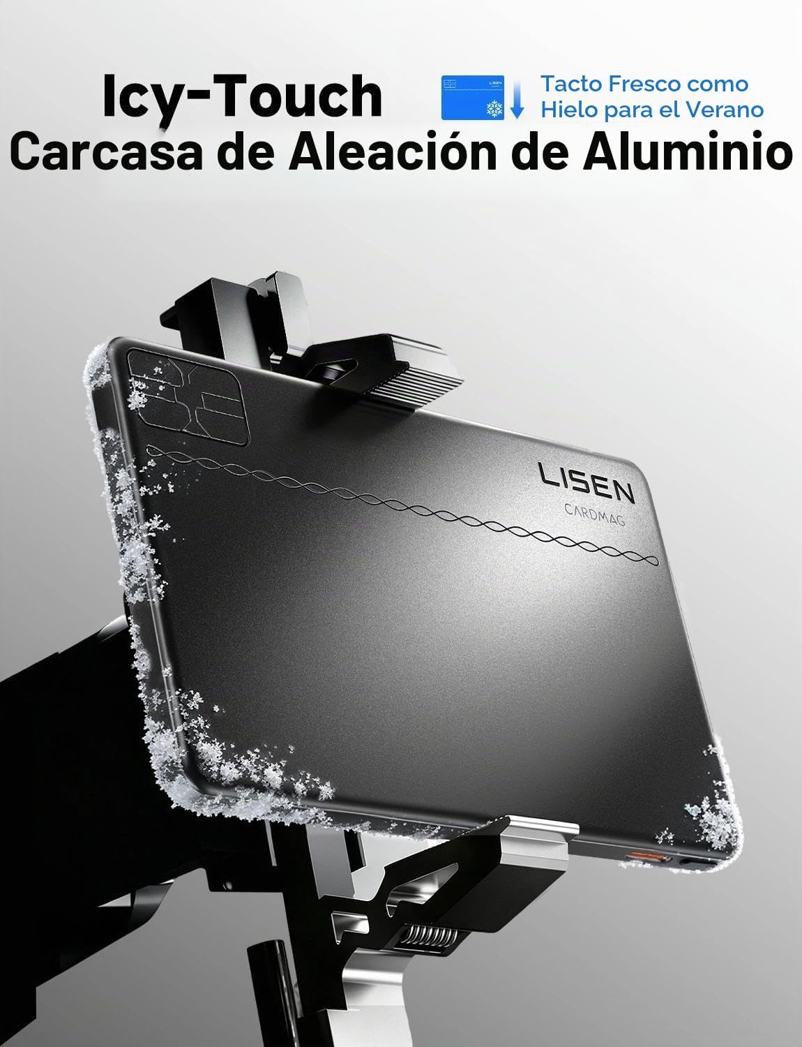 LISEN Banco de energía ultra delgado de 0.2 pulgadas, carga rápida,...