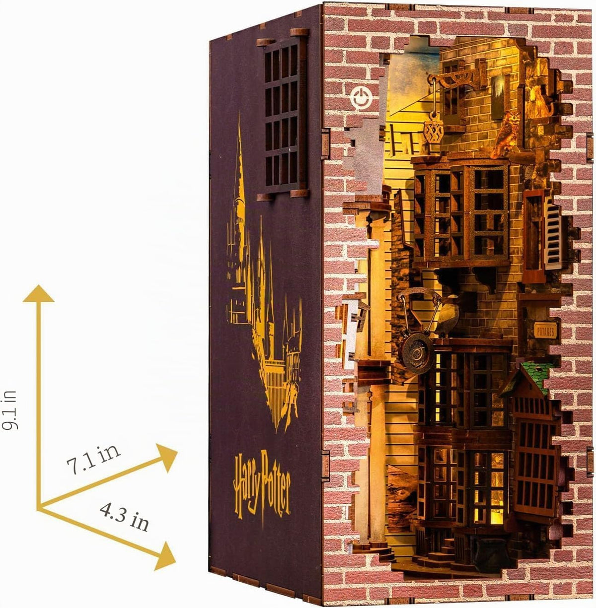 Revell Harry Potter Diagon Alley 3D Book Nook Kit de rompecabezas de madera