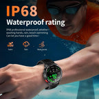 Reloj inteligente para hombre para teléfonos Android y iPhone, relojes inteligentes deportivos militares para hombres, reloj de seguimiento de actividad física con linterna/brújula/impermeable/batería