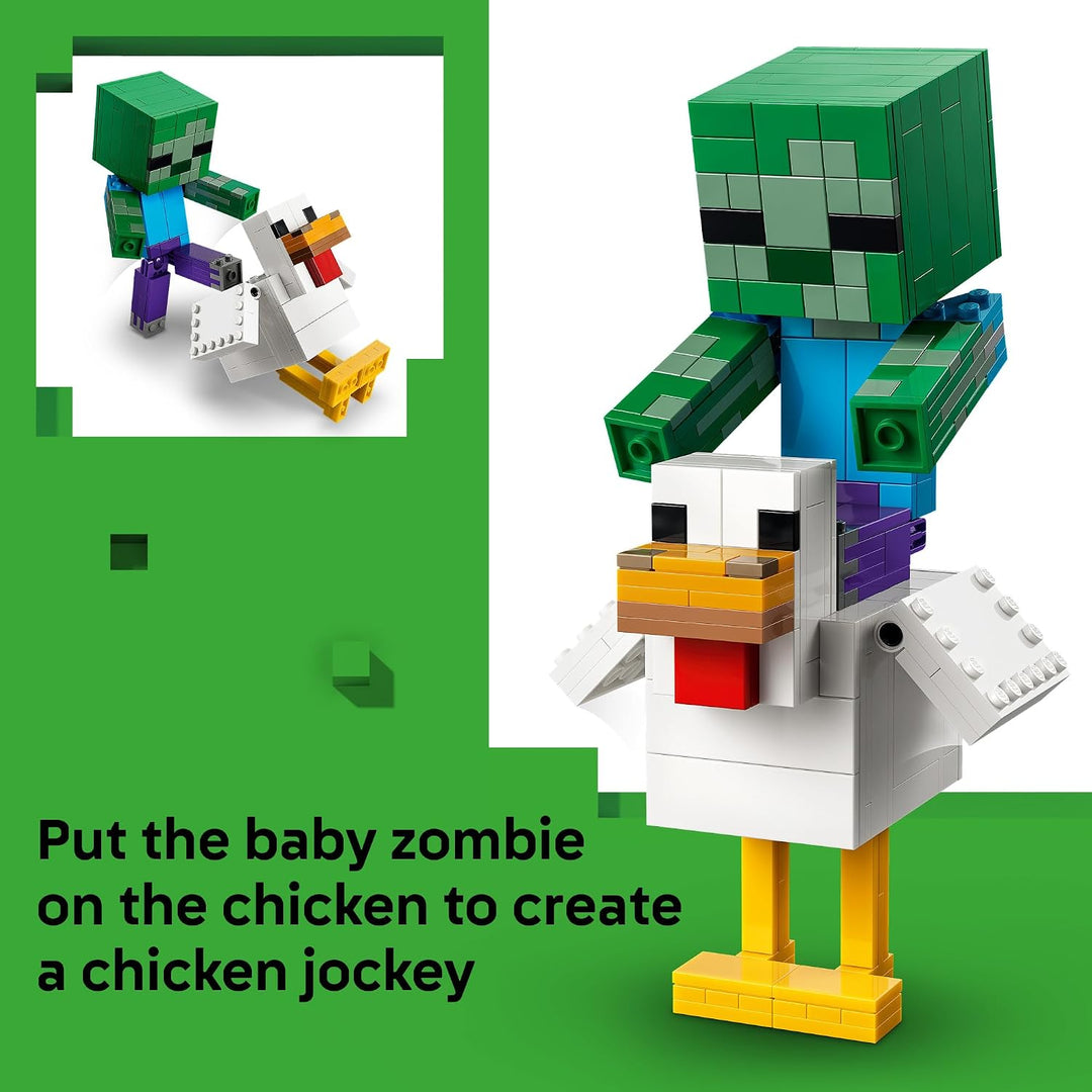 LEGO Minecraft Pollo Jockey 21582 | Juguetes de construcción para n...