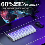 AULA Hero 68 HE Teclado para Juegos 60% con Cable, Teclado con Inte...