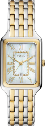 Fossil Raquel - Reloj de cuarzo y acero inoxidable para mujer, con tres manecillas