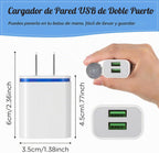 Xuhal 12 piezas USB bloque de cargador de pared USB a granel cubo de