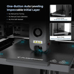 FLASHFORGE Impresora 3D Adventurer 5M con nivelación totalmente automática, impresión de alta velocidad máxima de 23.622 in/s, extrusora directa de 536.0 °F con boquilla desmontable 3S, estructura totalmente metálica CoreXY, tamaño de impresión