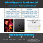 Funda de cuero para iPad Pro de 12.9 pulgadas 6ª/5ª/4ª/3ª