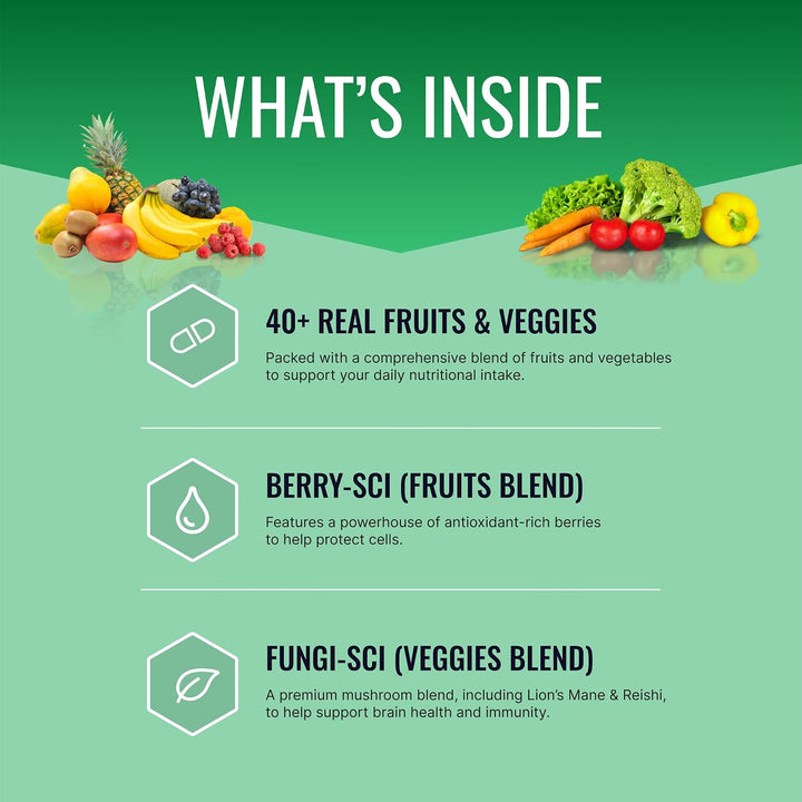 Approved Science Frutas y verduras - 42 suplementos de frutas y ver...