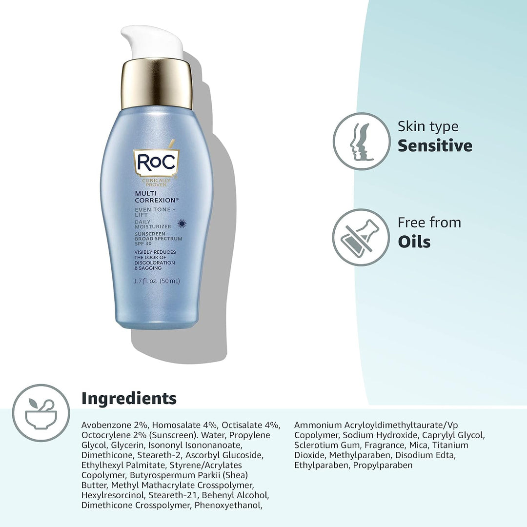 RoC Multi Correxion 5 en 1 hidratante facial diario antienvejecimie...
