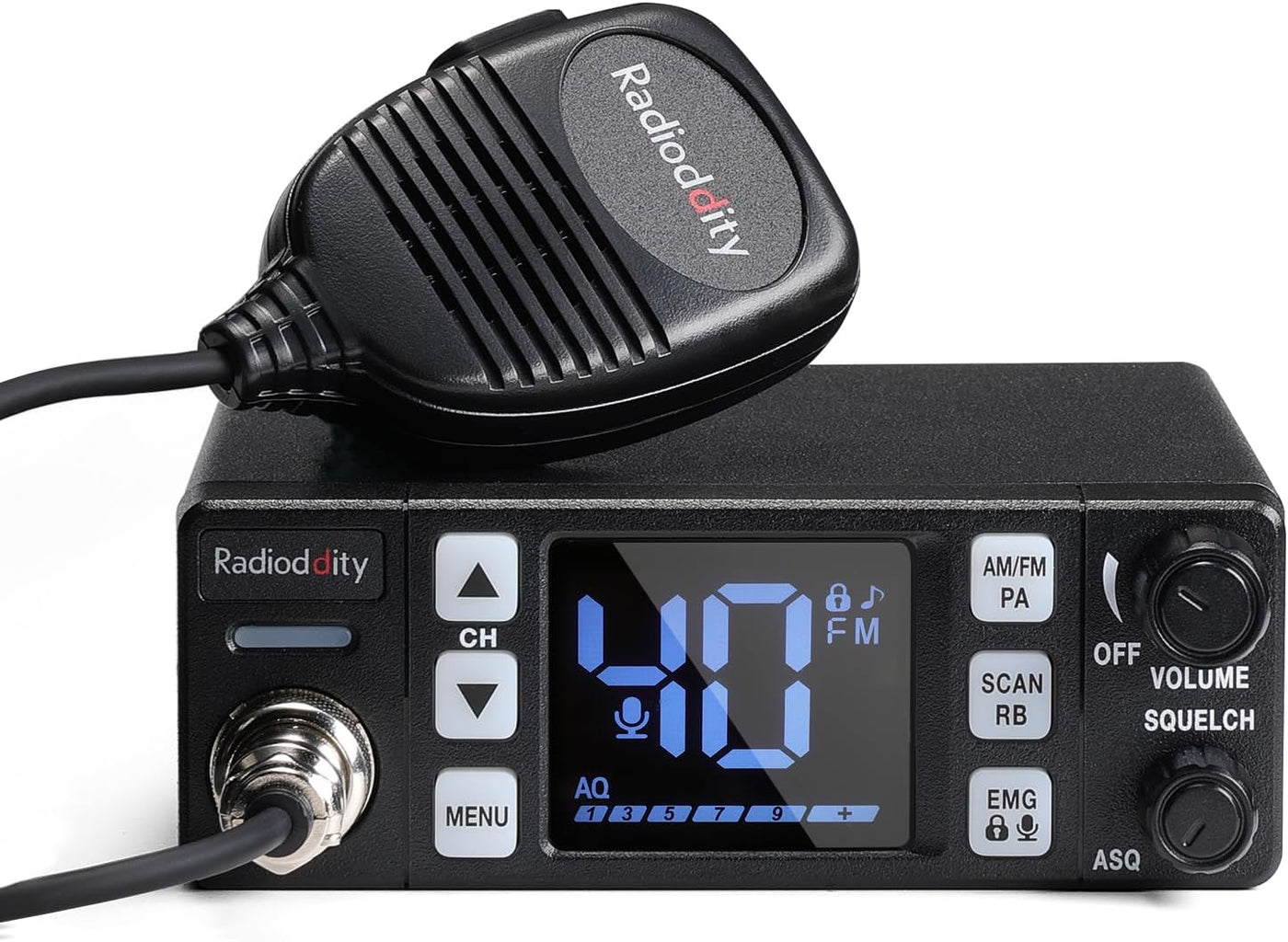 Radioddity Radio CB-606 CB radio CB móvil de 40 canales