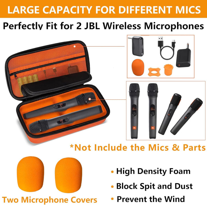 Estuche para micrófono inalámbrico compatible con el sistema de dos...