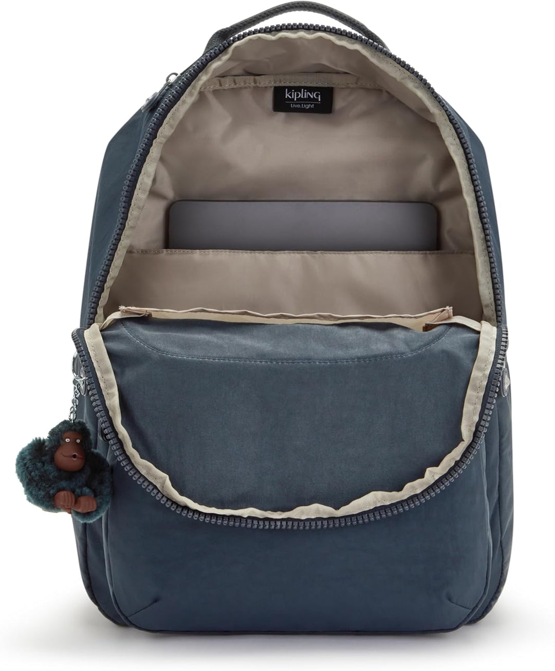 Kipling Mochila para portátil Seoul de 15 pulgadas para mujer, dura...