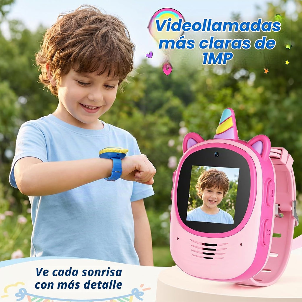 Walkie Talkies de video para niños, paquete de 2 con diseño desgastado en