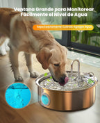 Oneisall 7L/230oz Fuente de Agua para Mascotas