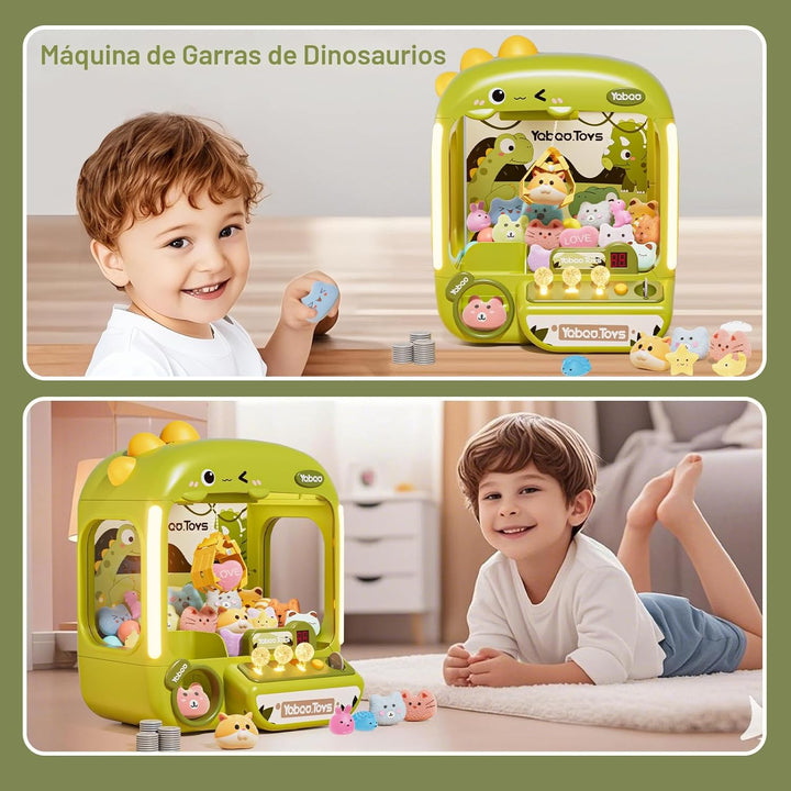 64 PIEZAS Máquina de Garras Grande para Niños Dinosaurio, Juguetes...