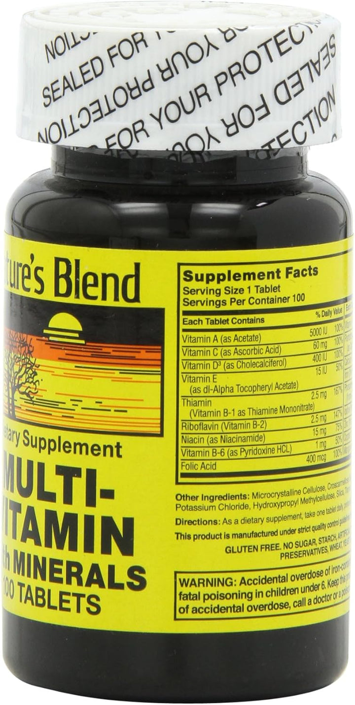 Nature's Blend NAT B MULTIVITAMINA & MIN TB, surtido, 100 unidades