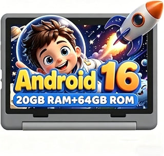 URAO Tablet para niños, tableta Android 16 para niños de 10 pulgada...