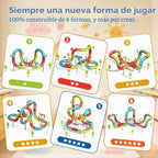 Juego de tren eléctrico de 121 piezas 3D Infinity Cube Race Track