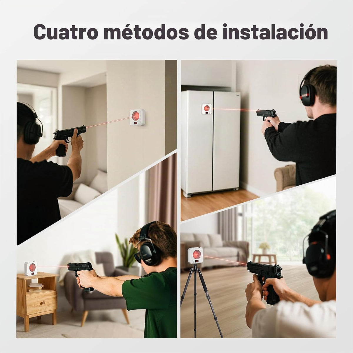 Kit de objetivo láser de cartucho de entrenamiento láser de 0.354 in para sistema de entrenamiento de fuego seco
