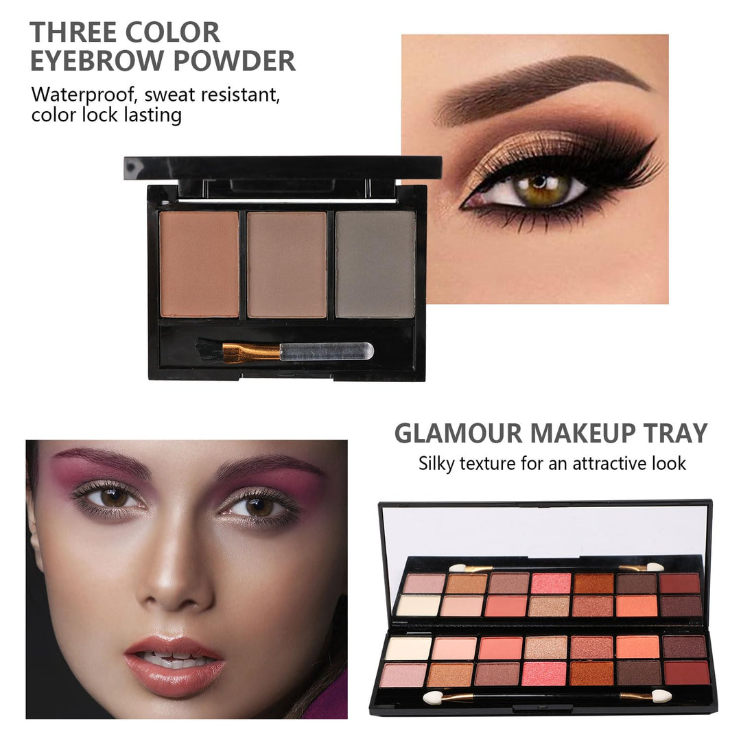 Kit de maquillaje todo en uno, kit completo multiusos esencial con...