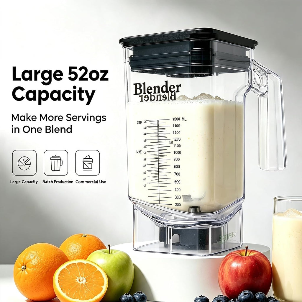 K80 Frasco de licuadora de repuesto, 52 oz para K80, K85, jarra de