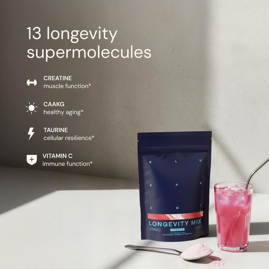 Blueprint Bryan Johnson Mezcla para la Longevidad - Suplemento para...