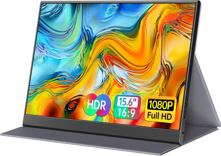 ForHelp Monitor portátil de 15.6 pulgadas, 1080P, USB-C HDMI, monit...