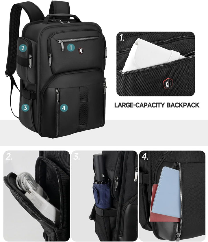 Work Backpack for Men with USB C Charging Port, 16 Inch Laptop Back...