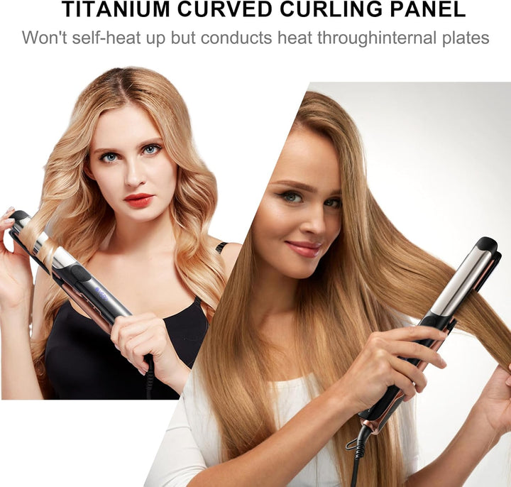 SOKANY Plancha de 1 Pulgada para Cabello Alisadora y Rizador de Tit...
