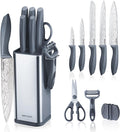 Juego de cuchillos de cocina, juego de cuchillos de acero inoxidable