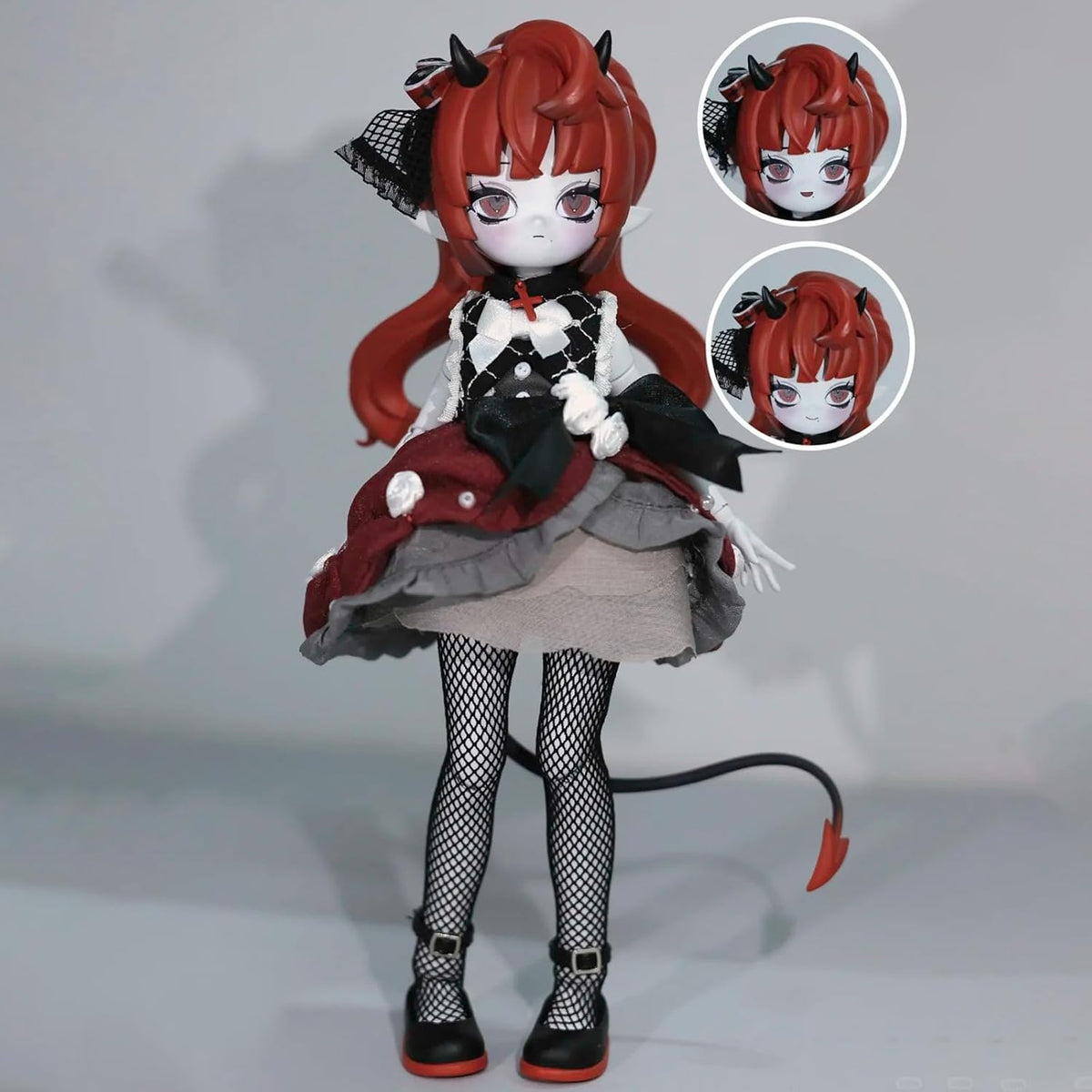 BEEMAI Cooze Devil Horns Series - Caja individual (contiene 1 figura), caja ciega BJD de 1/8, lindas figuras coleccionables, regalo de cumpleaños