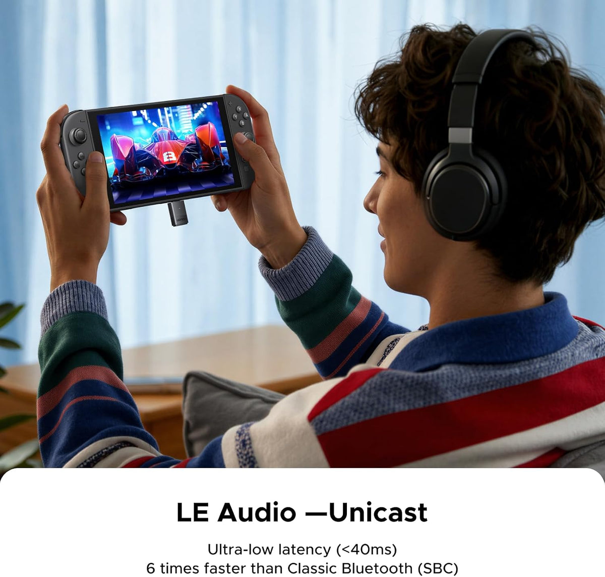 UGREEN Adaptador Bluetooth USB-C para PS5 / PC con LE Audio, aptX Adaptive