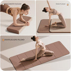 PAIDU Esterilla de yoga plegable para fitness, extra gruesa de 2/5 pulgadas (0.394 in) | TPE antideslizante certificado SGS | 75 x 26 pulgadas extra larga | portátil y fácil de almacenar | para yoga