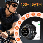 Reloj inteligente R5G Plus con GPS, llamadas Bluetooth, diseño impermeable, caras personalizadas, más de 110 modos deportivos, seguimiento diario de la salud, información del sueño, brújula, barómetro