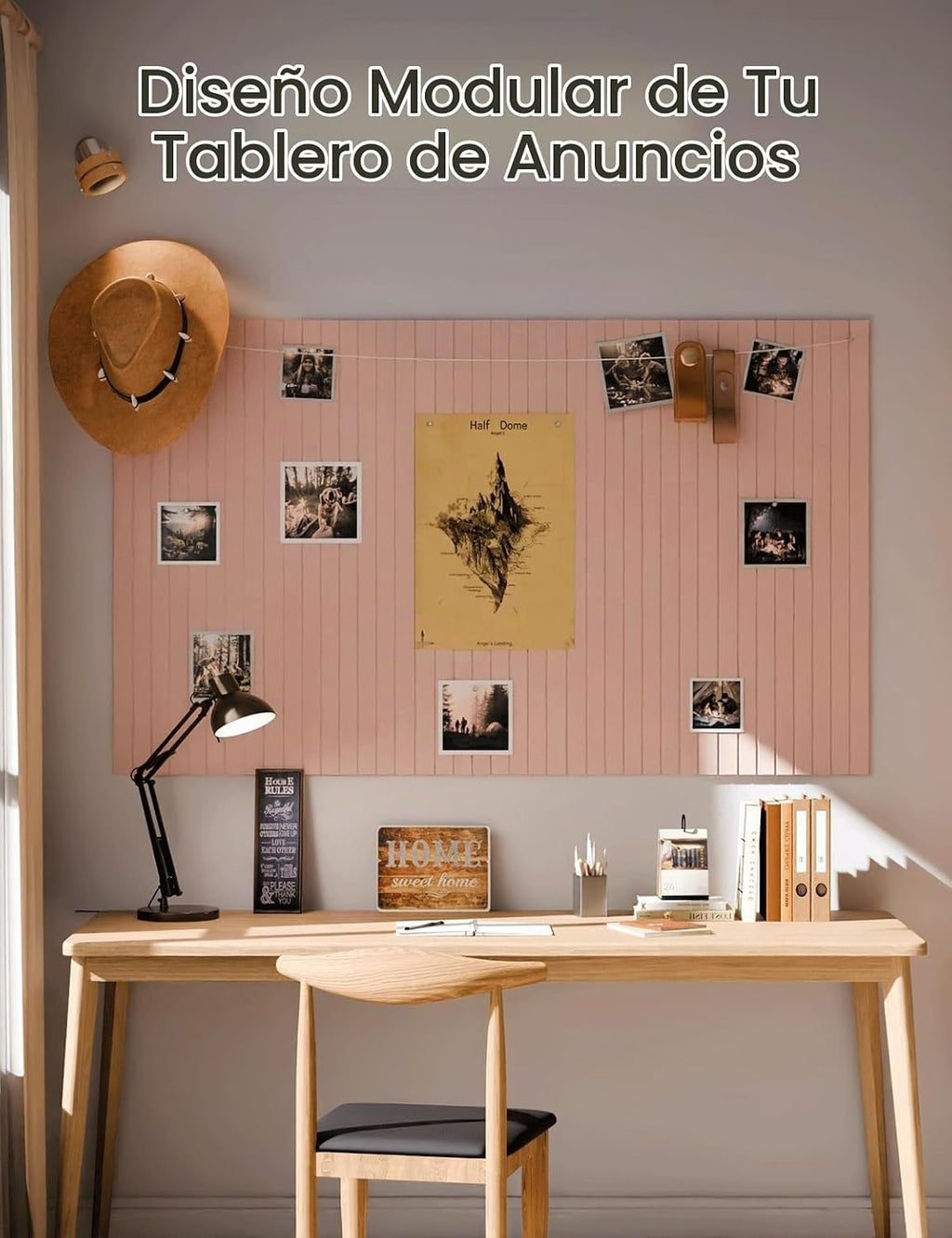 Tablero de anuncios de fieltro y tablero de corcho alternativo 48