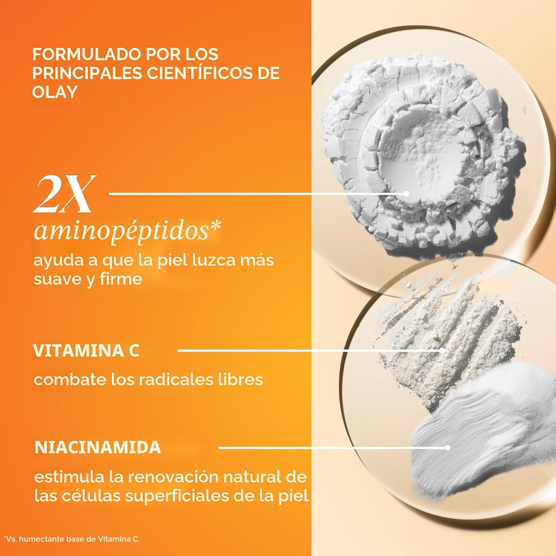 Olay Crema Hidratante Facial con Vitamina C MAX, Crema Iluminadora...
