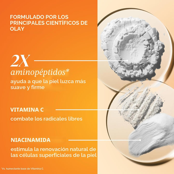 Olay Crema Hidratante Facial con Vitamina C MAX, Crema Iluminadora...